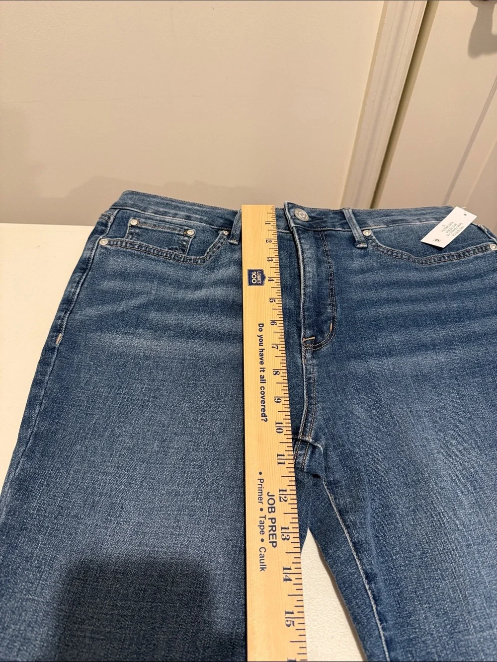 NWT Seven7 Breezy Crop High Rise Skimmer Summer Jean 10 Beachy Bermuda Slimming